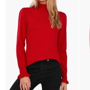 (NWT) CeCe Mock Neck Long Sleeve Sweater